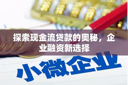 陇川探索现金流贷款的奥秘，企业融资新选择