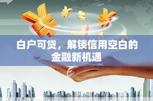 陇川白户可贷，解锁信用空白的金融新机遇