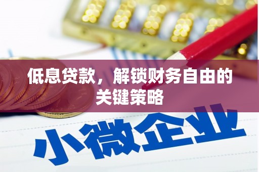 陇川低息贷款，解锁财务自由的关键策略