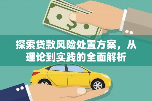 陇川探索贷款风险处置方案，从理论到实践的全面解析