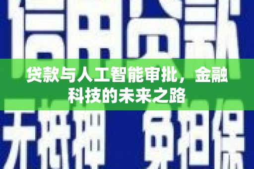 陇川贷款与人工智能审批，金融科技的未来之路