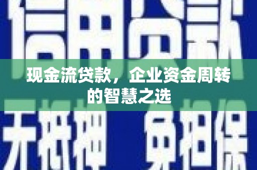 陇川现金流贷款，企业资金周转的智慧之选